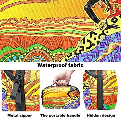 תיק מטמל לטובת טואלטיקה לגברים, מארגן טיול טופולרות DOPP ערכת תיק גילוח עמיד במים לאביזרי מוצרי טיפוח, ציור אמנות של אישה אפריקאית