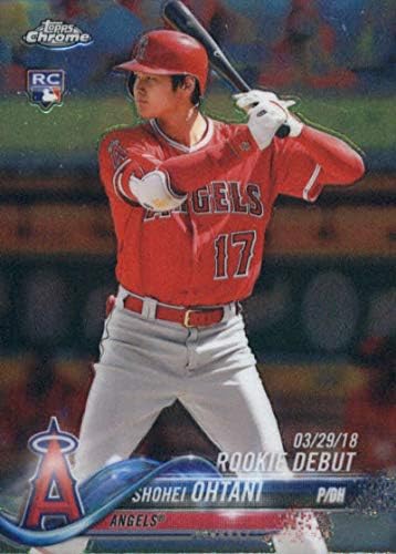 עדכון Topps Chrome 2018 HMT32 Shohei Ohtani Los Angeles Angels Card Baseball Card