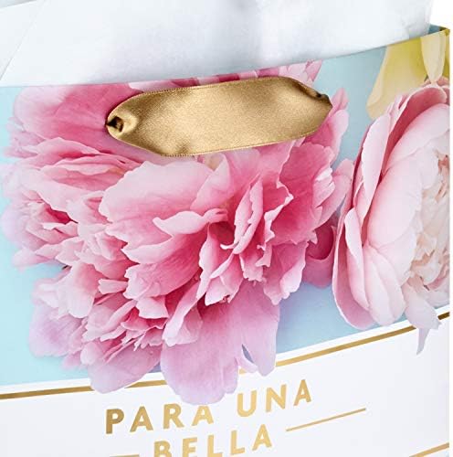 סימן היכר וידה 13 גדול ספרדית מתנת תיק עם רקמות נייר לימי הולדת, אמא של יום, מקלחות כלה, חתונות, ימי נישואים או כל אירוע