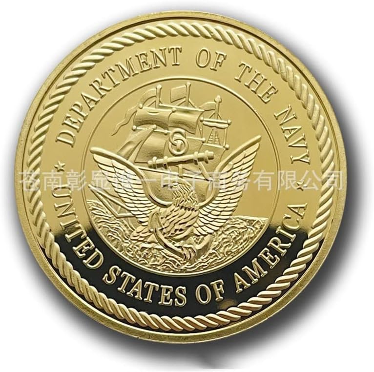 ספינות נדירות מדליה צבאית ארהב חיל נחתים מטבע מטבע מטבע גולגולת קשיח מטבעות נשר אמריקאי מטבעות זהב אספנות