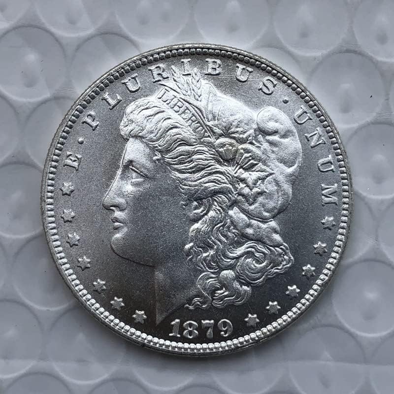 מהדורה 1879o אמריקאית מטבע מורגן סילבר דולר פליז פליז מכסף מלא יד עתיק מטבעות זיכרון זרות