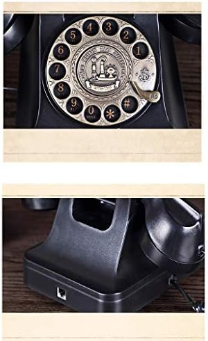 וולנוטה רטרו וינטג 'צלחת חיוג טלפונים טלפונים עתיקים שולחן טלפון קווי טלפון עם חודש/למשרד לעיצוב סלון ביתי, מתנה נפלאה