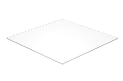גיליון לוח קצף PVC עיצוב PVC, לבן, 10 x 20 x 1/4