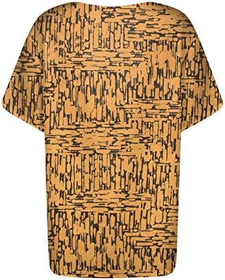 חולצות לנשים, שרוול קצר בקיץ צווארון V צוואר פרחוני מזדמן כפתור כושר רופף כפתור חולצות חולצות חולצות