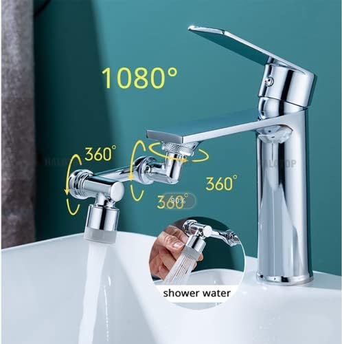 Rayuwen 1080 ° Faucet מאריך אוויר אוויר סובב חוסך מים ריסוס ברז עם 2 מצבי יציאת מים חדר אמבט