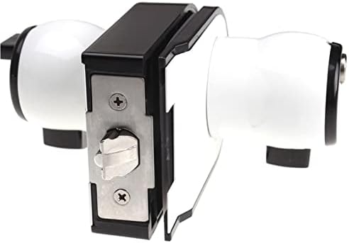 מנעול דלת עם ידית שחור לבן יחיד כפול לחומרה ביתית משרדית MS411 1 pcs