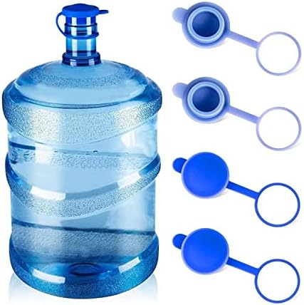 כובע קנקן מים של 5 ליטר, סיליקון בטיחות מים בקבוק בקבוק החלפת מכסה בקבוקי מים כיסוי בקבוק מים לשימוש חוזר לכיסוי 55 ממ 3/5 גלון קנקני