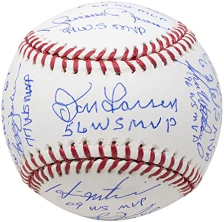 2000 ינקי סדרה העולמית MVP חתום בייסבול ג'טר ריברה שטיינר MLB HOLO 808 - כדורי בייסבול עם חתימה