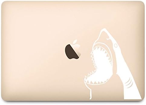 כריש לבן קופץ מדבקות מים במחשב נייד 12 אינץ '