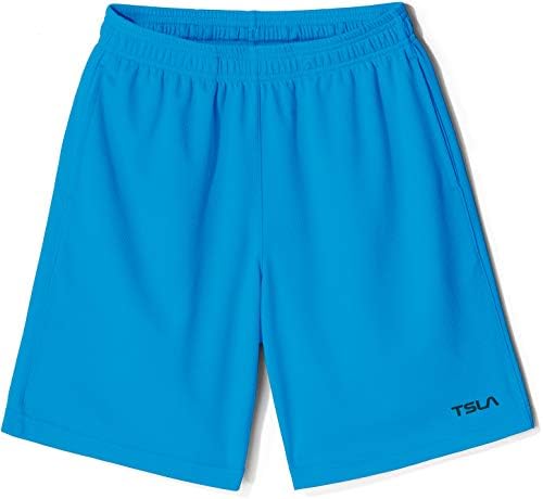 TSLA 1 או 2 חבילה מכנסיים אתלטיים של ילד, משיכה יבש מהירה במכנסיים קצרים של כדורסל, מכנסי כושר פעילים לאימון ספורט
