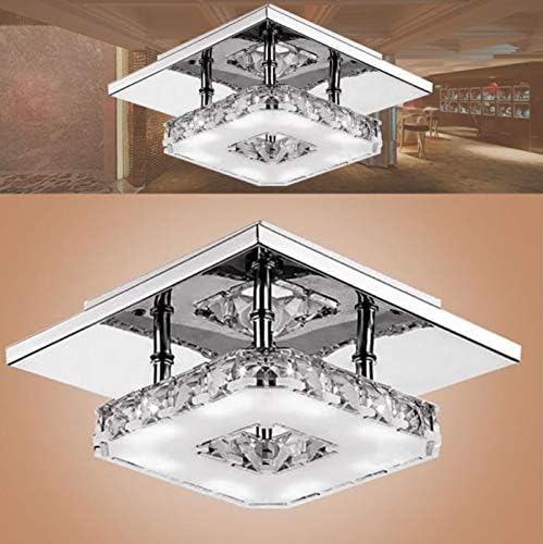 אורות תקרה WYFDP תאורת קריסטל מקורה LED LED מנורת תקרה לחדר אוכל מגורים קישוט ביתי