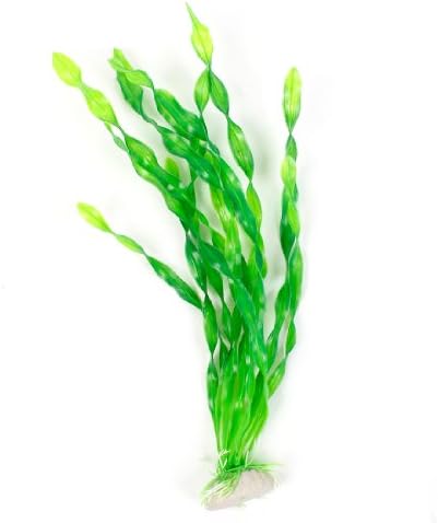 סימולציה של אקווריום UXCELL תפאורה של דשא ספירלה, 11.8 אינץ ', ירוק