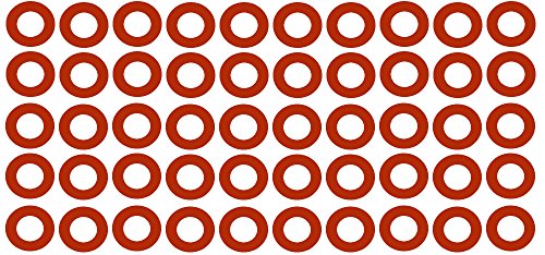 Sterling Seal CRG7237.200.062.150X50 7237 אטם טבעת גומי אדום, 2.38 ID, 2 גודל צינור, 1/16 עבה, לחץ לחץ 150