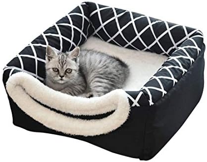 מחצלת מיטת כלבים Petphindu, חתולים לא רחיצים רחיצים כרית מלית תרמית כרית כלבים כותנה לכלבים וחתולים קטנים
