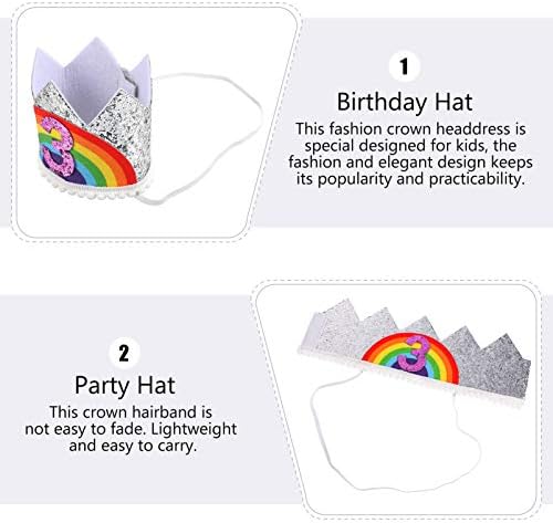 תינוק יום הולדת שיער כתר כובע קשת מספר עיצוב כתר בארה ' ב אספקת מפלגה