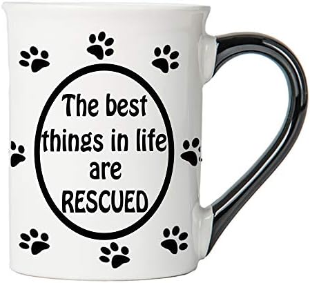 קוטג ' קריק את הדברים הטובים ביותר בחיים הם הצילו קרמיקה כלב קפה ספל 16 עוז, מתנות לאוהבי כלבים