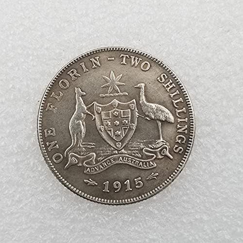 מלאכות עתיקות 1915 אוסטרליה פליז מטבעות כסף מטבע זיכרון מטבע יער Coinscoin אוסף זיכרון מטבע זיכרון