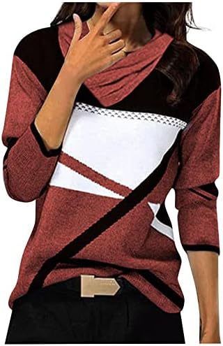 נשים של ארוך שרוול הדפסת סווטשירט אופנה סתיו וחורף מזדמן סוודר חמוד עגול צוואר חולצות