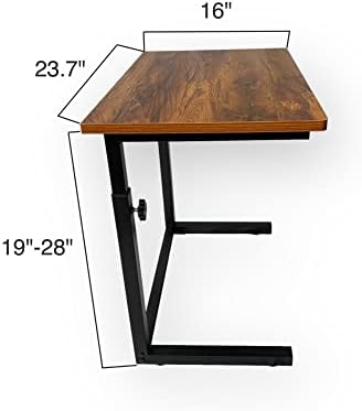 מתכוונן גובה ספה צד ג צורת שולחן, מחשב נייד מחזיק סוף מעמד שולחן