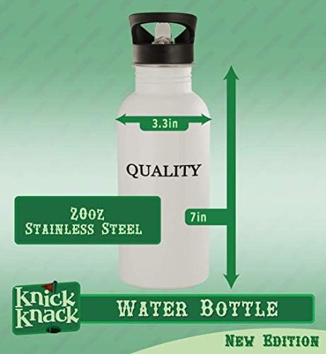 מתנות Knick Knack GrenVill - בקבוק מים מפלדת אל חלד 20oz, כסף