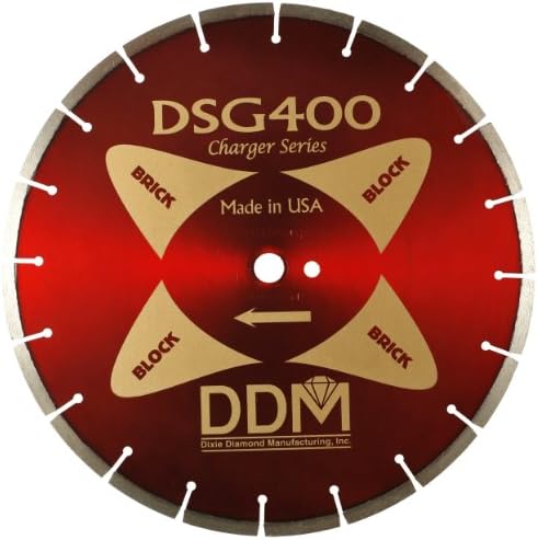 ייצור DIXIE יהלום DSG40018125 ריפוי להב בטון כיתה סטנדרטית לחיתוך יבש/רטוב, 18 אינץ 'x 0.125 אינץ' x 1 אינץ '