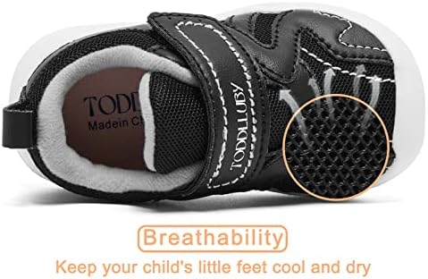 נעלי בנים תינוקות נעליים מהלכת תינוקות קלות נעלי הליכון ראשונות נושמות נעל נעל וו-החלקה ונעלי ספורט לולאה 6 9 12 18 24 חודשים