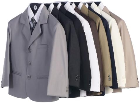 חליפת חאקי 5 חלקים עם חולצה, אפוד ועניבה