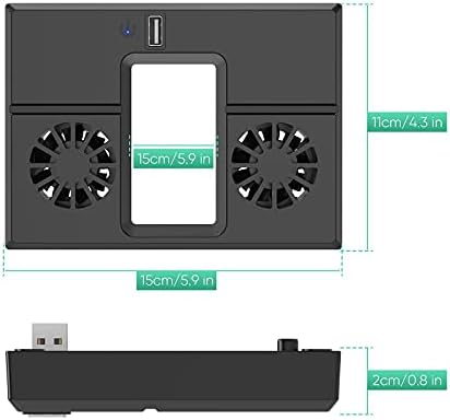מאוורר קירור אנכי של FastSnail עבור Xbox Series X, עמדת קירור מופעלת על ידי USB עם מאווררים כפולים ויציאת USB עבור Xbox Series X Console
