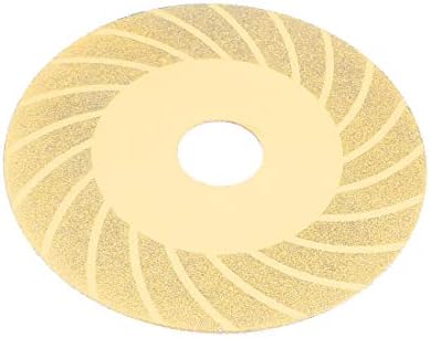 X-DREE 100 ממ DIA זכוכית בטון יהלום ליטוש חיתוך גלגל גלגל גוון זהב (DISCO DE RUEDA DE CORTE DE PULIDO DE DIAMANTE DE 100 MM DE DIAMETRO