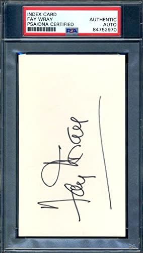 פיי ריי חתמה על חתימה של כרטיס אינדקס 3 על 5