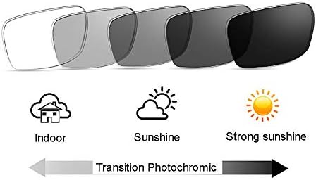 מעבר מסגרת סגלגלת מתכתית פוטו -כרומית לגברים ונשים משקפי קריאה של שמש פרסביופית UV400 משקפי שמש קורא