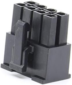 ציוד חשמל של Davitu ציוד חשמלי - 8p Molex Black Black 4.2 ממ תקע 5557 מחשב מעטפת פלסטיק זכר מחשב ATX מכונית כוח -