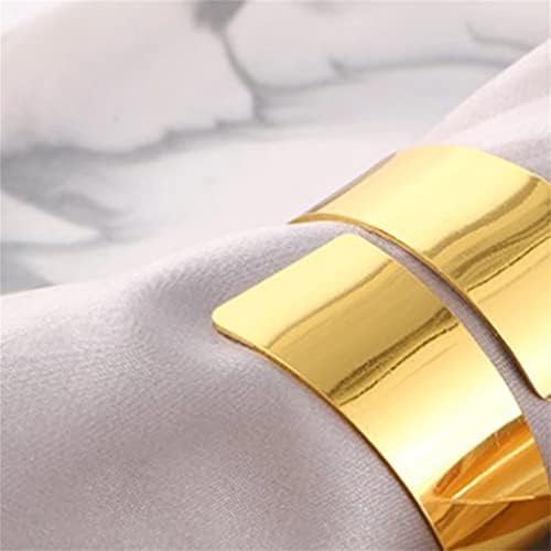 N/A טבעות Serviette מחזיק מפיות שולחן ארוחת ערב מגבת מפיות קישוט טבעת למסיבת חתונה במלון אירוע זהב ורד כסף זהב