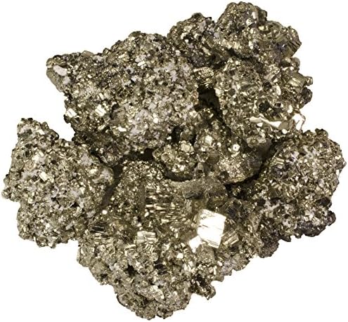 אבני חן מהפנטות חומרים: 5 קילוגרם Premium Cocada Pyrite Fools אבני זהב מפרו - גבישים מחוספסים טבעיים גולמיים לגידול מוניות, נפילה, לפידרי,