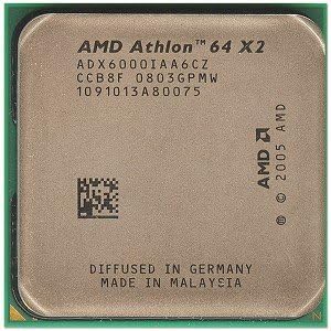 AMD ATHLON 64 X2 6000+ WINDSOR 3.0GHz 2 x 1MB L2 Cache Socket AM2 125W מעבד ליבה כפולה