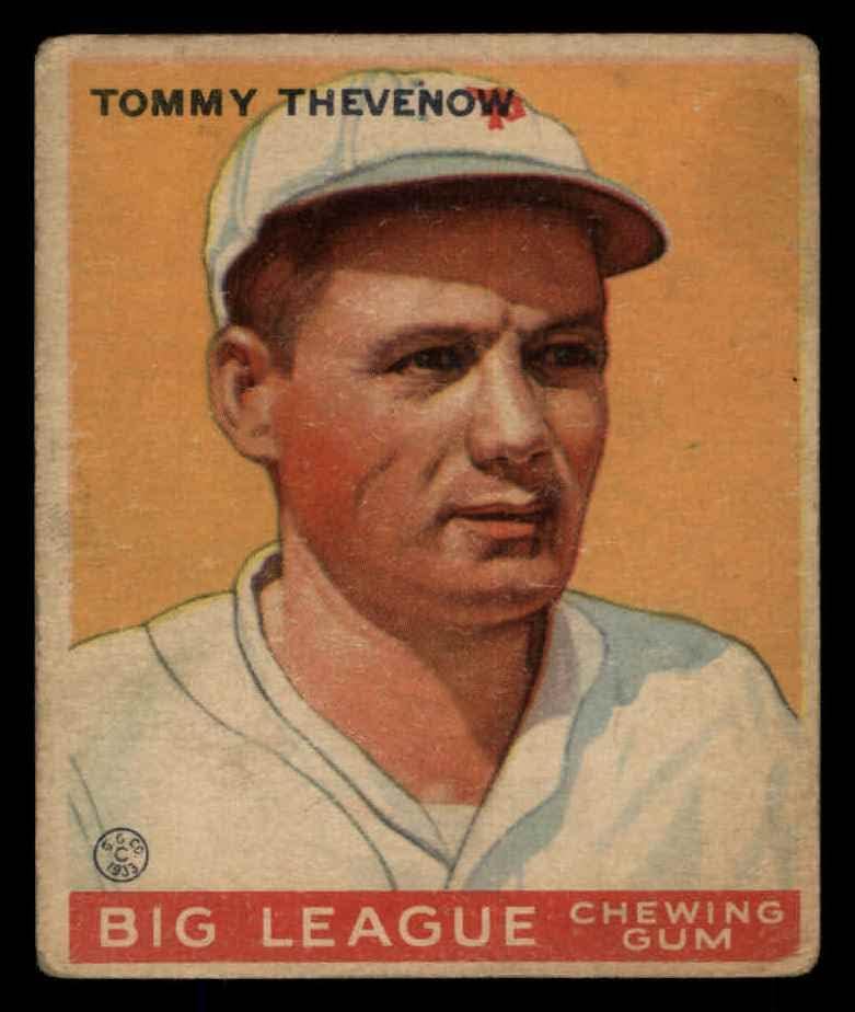 1933 Goudey 36 Tommy Thevenow Pittsburgh Pirates Pirates Pirates