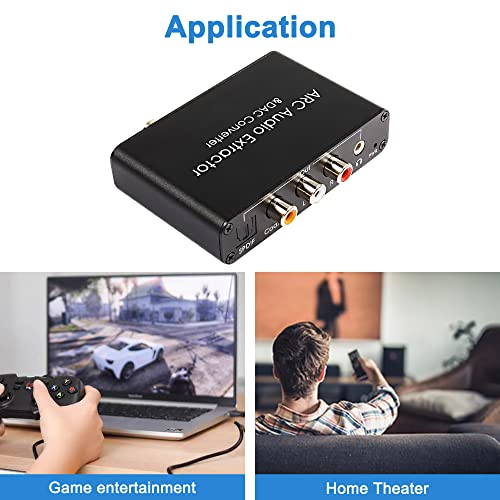 XMSJSIY HDMI ARC ל- RCA Audio Extractor DAC ממיר HDMI ARC COAXIAL SPDIF ל- 3.5 ממ AUDIO RCA L/R COAXIAL SPDIF MULTIFUNCTI