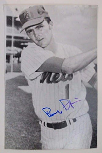בובי פייל ניו יורק מטס פילס חתום על גלויה חתומה 3 על 5 16 חתימות חתוכות של ליגת הבייסבול