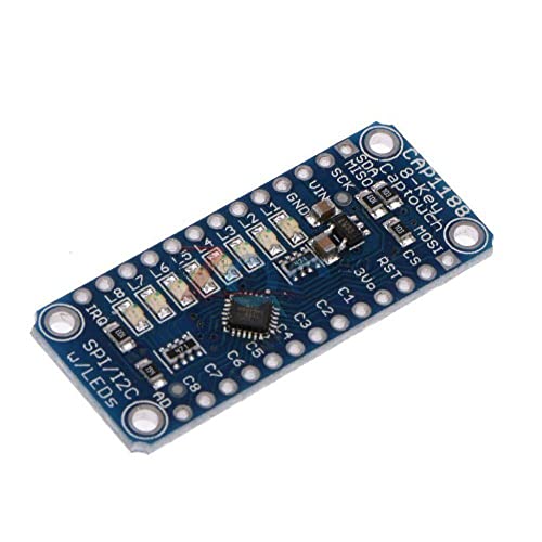 CAP1188 8 מקשים קיבולי מגע מודול חיישן SPI I2C CANTOUCH LED 8 כפתור/ממשקי מקש 3V-5V עבור ARDUINO