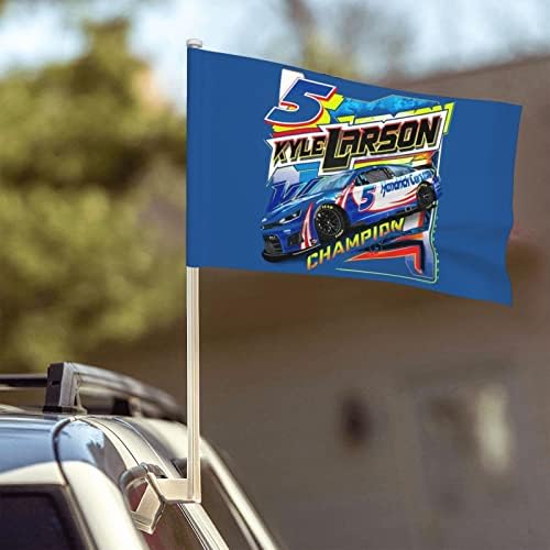 קייל לארסון 5 קליפ חלון דגל מכונית פטריוטית על דגם הדגל 12x18 ב