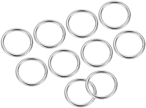 מתכת מתכת O אבזמי טבעת טבעות עגולות לא מתוכללות - לתיקי תיקי DIY מלאכה