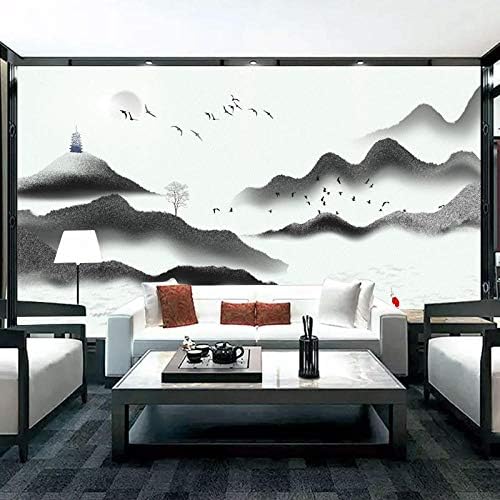דיו ומים נוף מופשט אישיות קישוט סרט וטלוויזיה, מתאים לסלון חדר שינה עיצוב הבית/מודרני אמנות טפט קיר