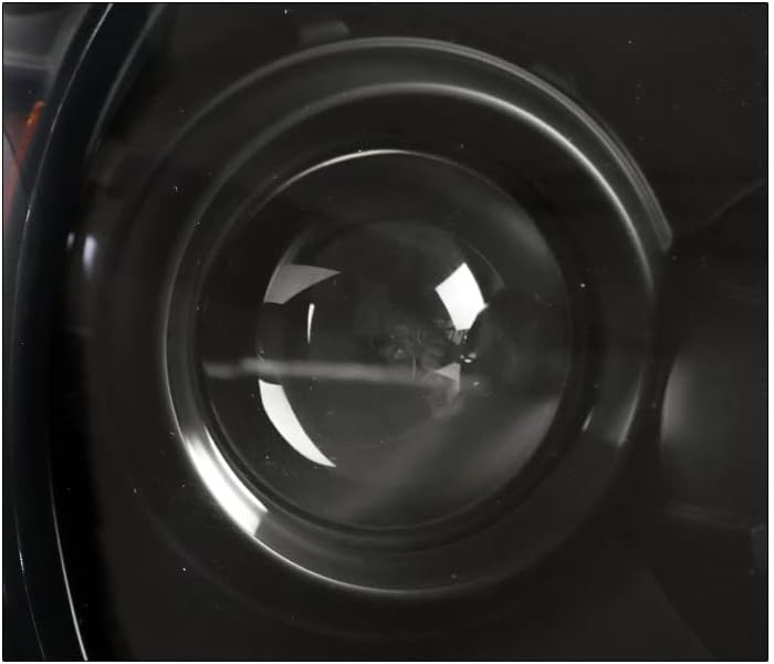 שחור מקרן פנסי פנסים עם 6 כחול הוביל ד ר אורות עבור 2012-2015 טויוטה טקומה טנדר