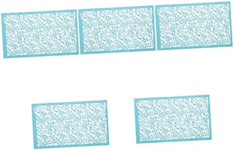 5 גיליונות דפוס מסך תבנית פוליאסטר כחול תכשיטים