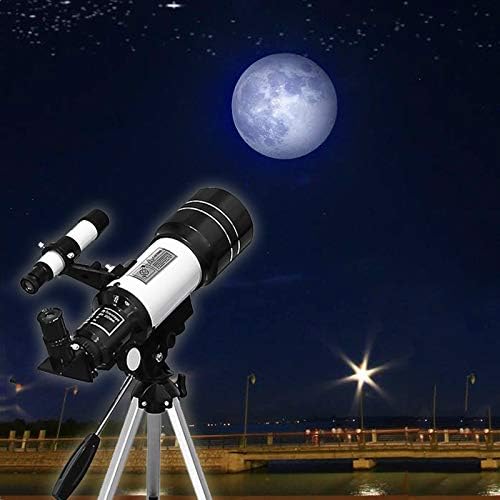 70 ממ שולחן האסטרונומי טלסקופ, 150 פעמים למתחילים המשקפת ירח-צפייה טלסקופ עם חצובה יום הולדת מתנה טלסקופ / לבן / כפי שמוצג
