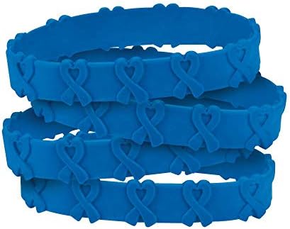 כיף לבטא 24 מודעות כחולה צמידים קופצים - סרטן המעי הגס ו/או המעי הגס, התעללות בילדים, מחלת נשימה