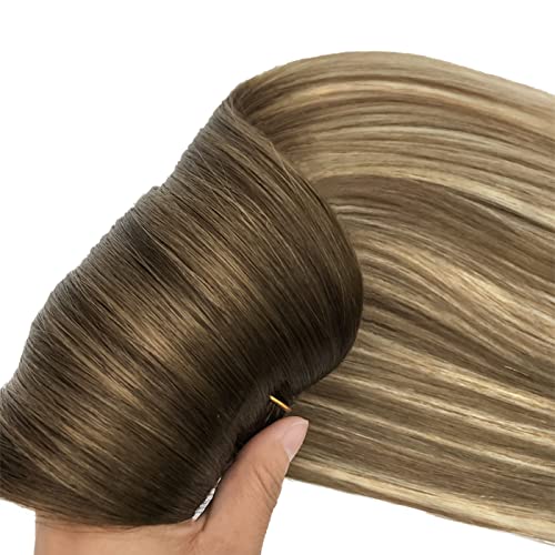 גו גו 120 גרם שיער טבעי הרחבות קליפ אגוז חום כדי אפר חום ואקונומיקה בלונד אמיתי שיער הרחבות קליפ רמי הרחבות 20 אינץ ישר עבה שיער