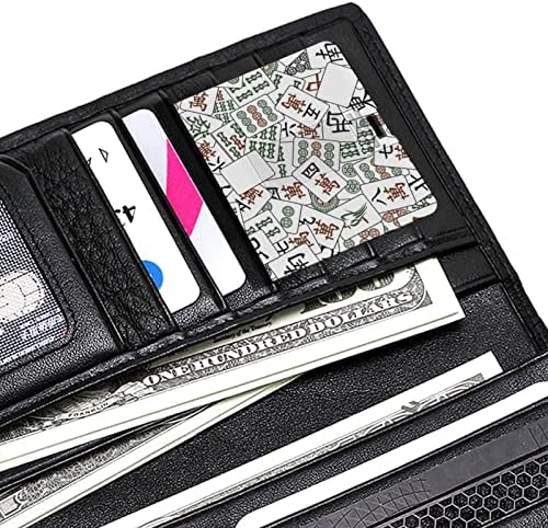 אריחי Mahjong USB 2.0 מכרידי פלאש מכריחים זיכרון צורת כרטיס אשראי