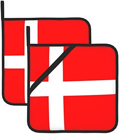 ערכת מחזיק סיר דגל דנמרק דנמרק, מחזיק סיר עמיד בפני חום 2, המשמש לבישול ברביקיו ואפייה במיקרוגל