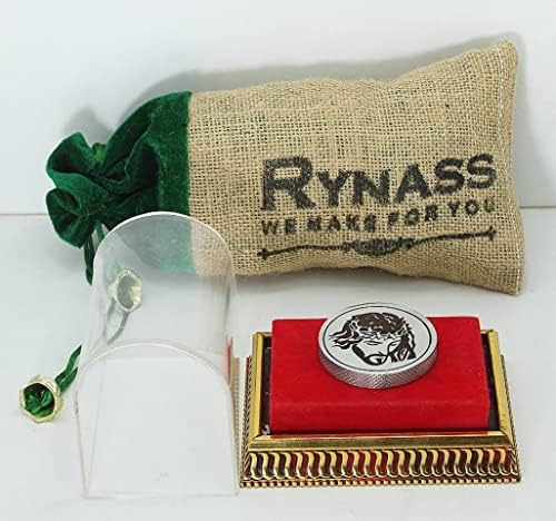 Rynass כפול צדדי ישוע תמונה SS מטבע עם קופסה יפה ותיק יוטה